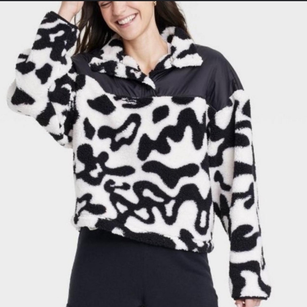Grayson Threads Faux Fur  pullover jacket size XL